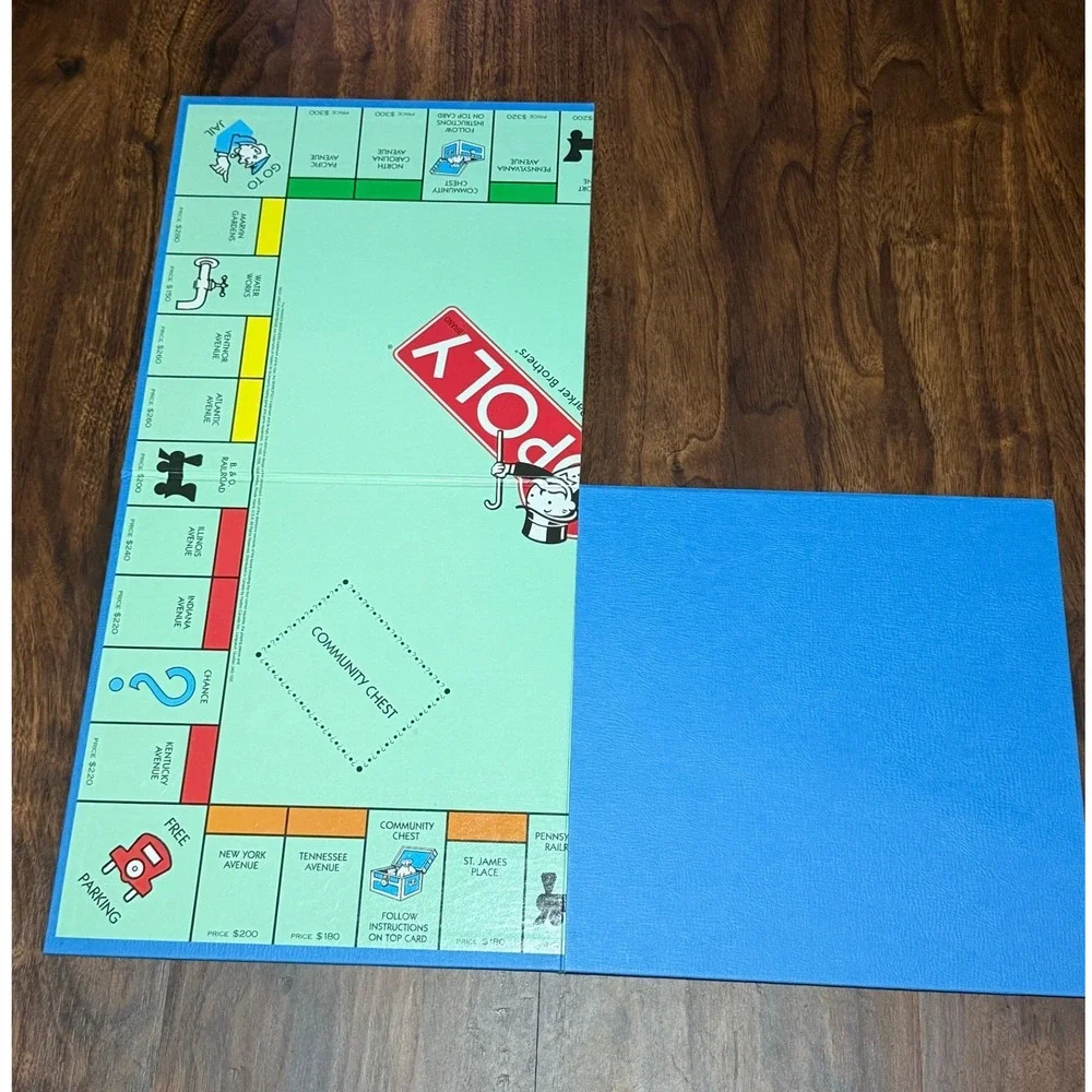 Parker Brothers Monopoly Game Board Kids Excellent Folding Replacement